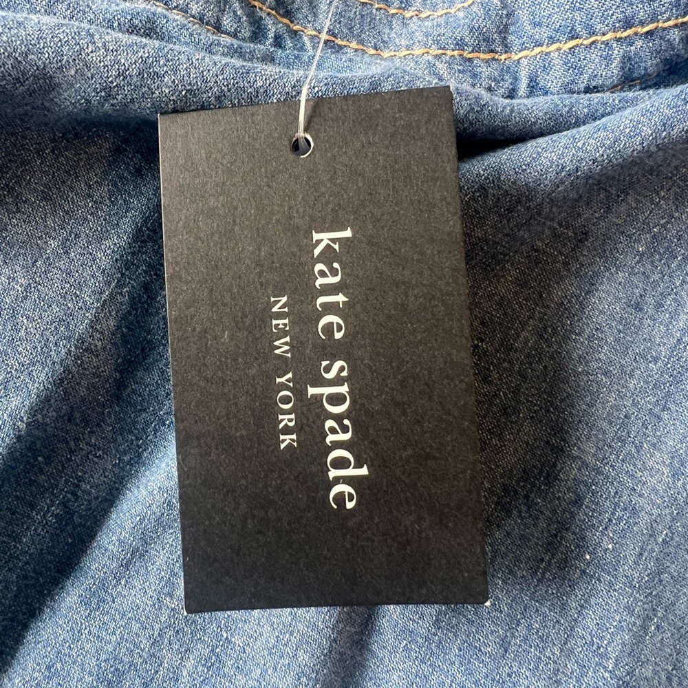 Kate Spade Mainline Chambray Midi Skirt NWT Size 10 - Picture 8 of 11